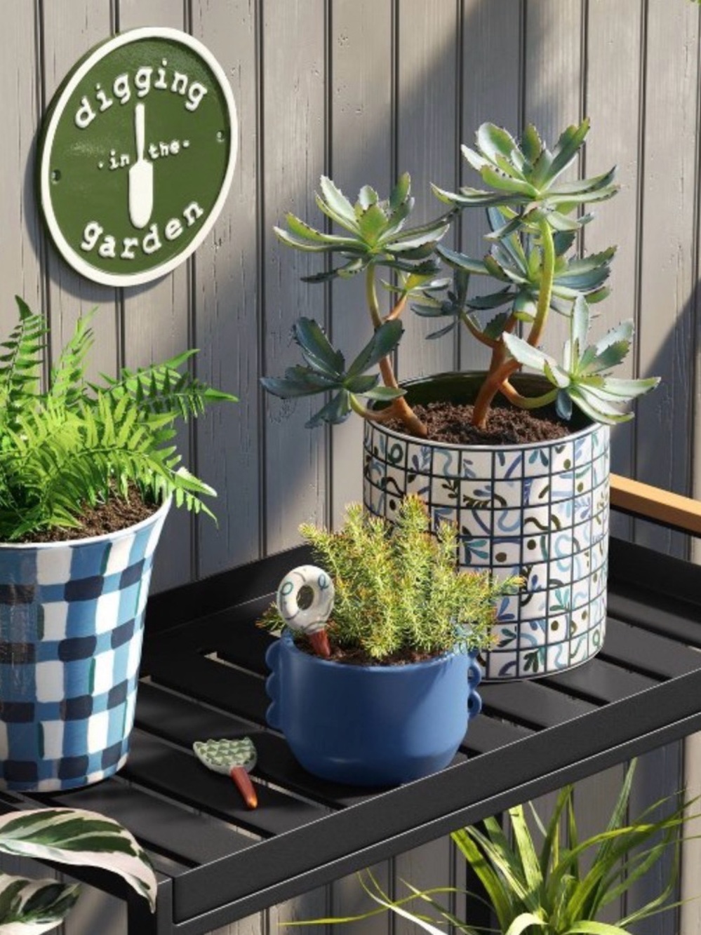 • Threshold Green “Digging in the Garden” Sign  •